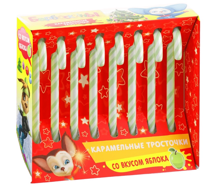 Карамель СЛАДКАЯ СКАЗКА Барбоскины трость 8*15г НГ