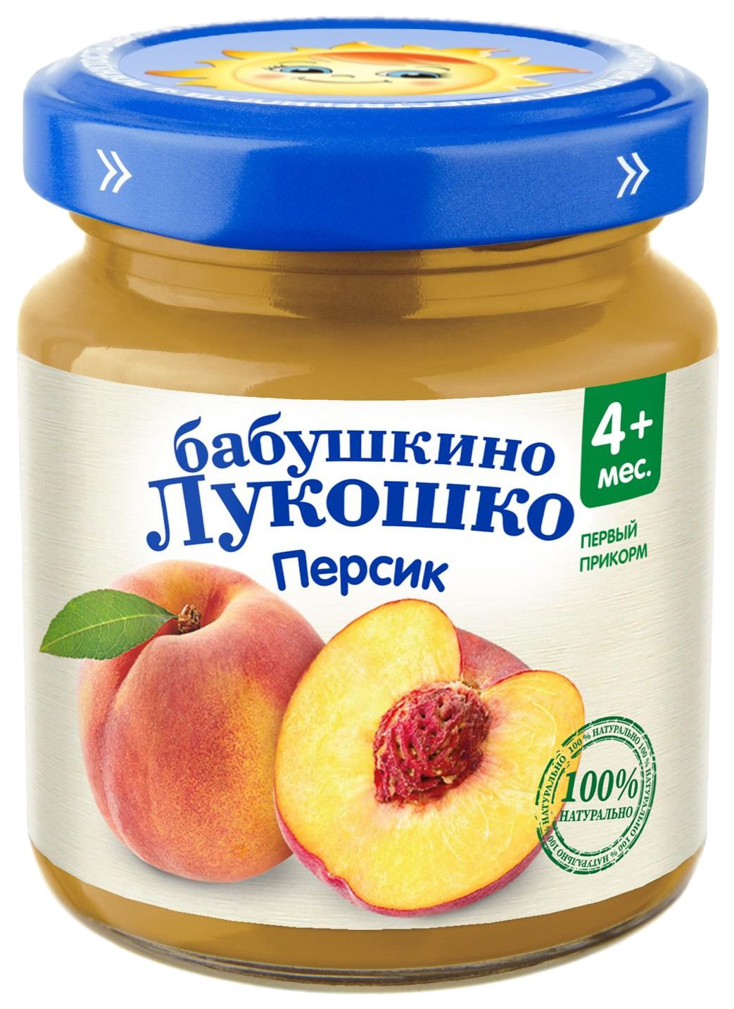 Пюре БАБУШКИНО ЛУКОШКО персик ст/б 100г