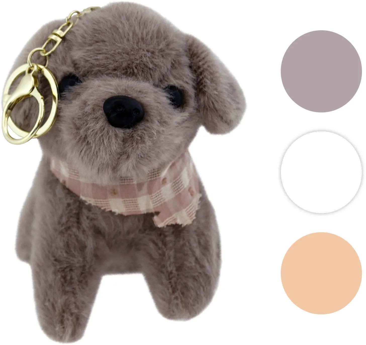 Игрушка мягкая ТАМ ТАМ Собака в шейном платке брелок 13см