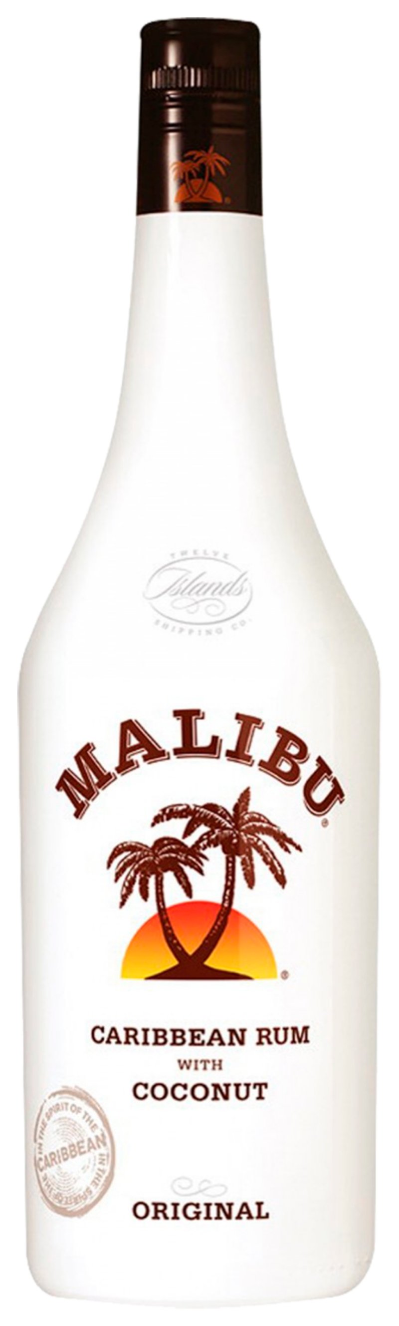 Ликер МАЛИБУ со вкусом кокоса на основе рома 21% ст/б 0.7л