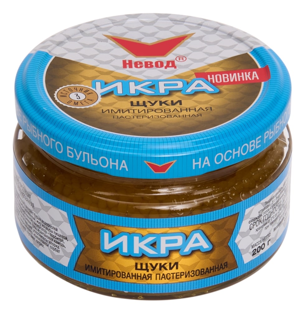 Икра НЕВОД имитированная щуки ст/б 200г