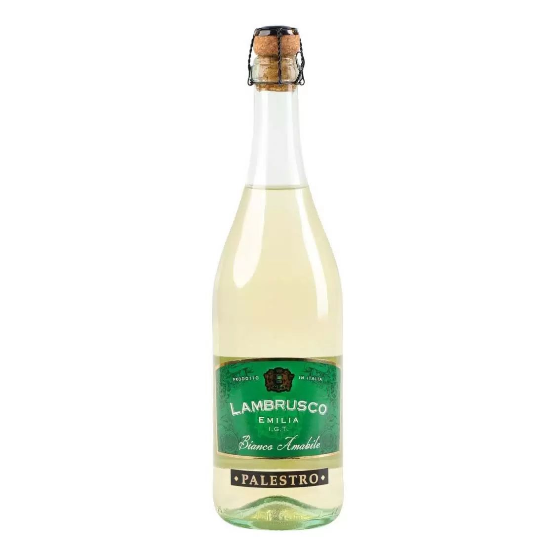 Игристое вино СОЛО МИА Ламбруско белое п/сл 8% ст/б 0.75л