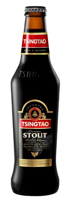 Пиво ЦИНДАО Стаут темное пастер 6.1% ст/б 0.33л