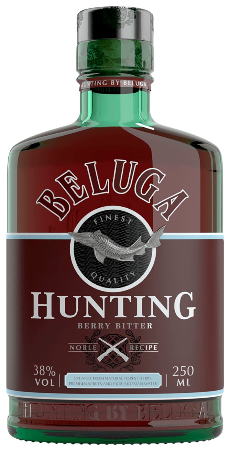 Ликер БЕЛУГА Хантинг Ягодный десертный 38% ст/б 0.25л