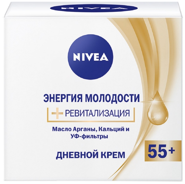 Крем для лица НИВЕЯ Энергия молодости 55+ дневной 50мл