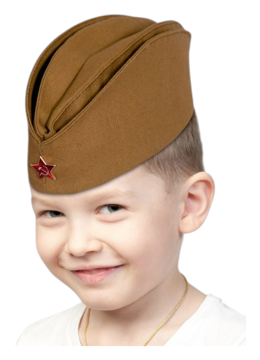 Пилотка КАРНАВАЛ Хаки с металлической звездой