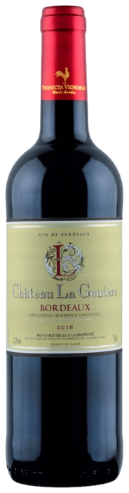 Вино ШАТО ЛЯ ГУТЕР Бордо красное сух 12.5% ст/б 0.75л