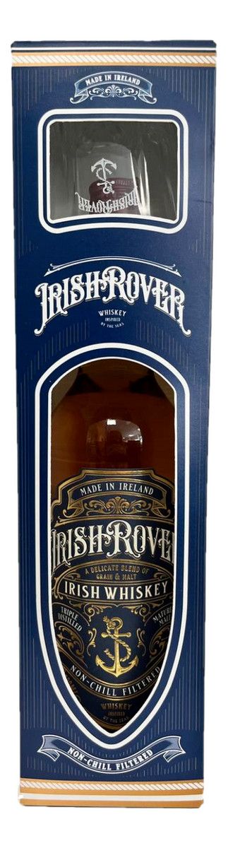 Виски АЙРИШ РОВЕР 40% ст/б 0.7л+бокал