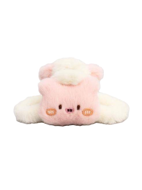 Краб для волос МИЛОТА Поросенок белый арт.25-XZ4531