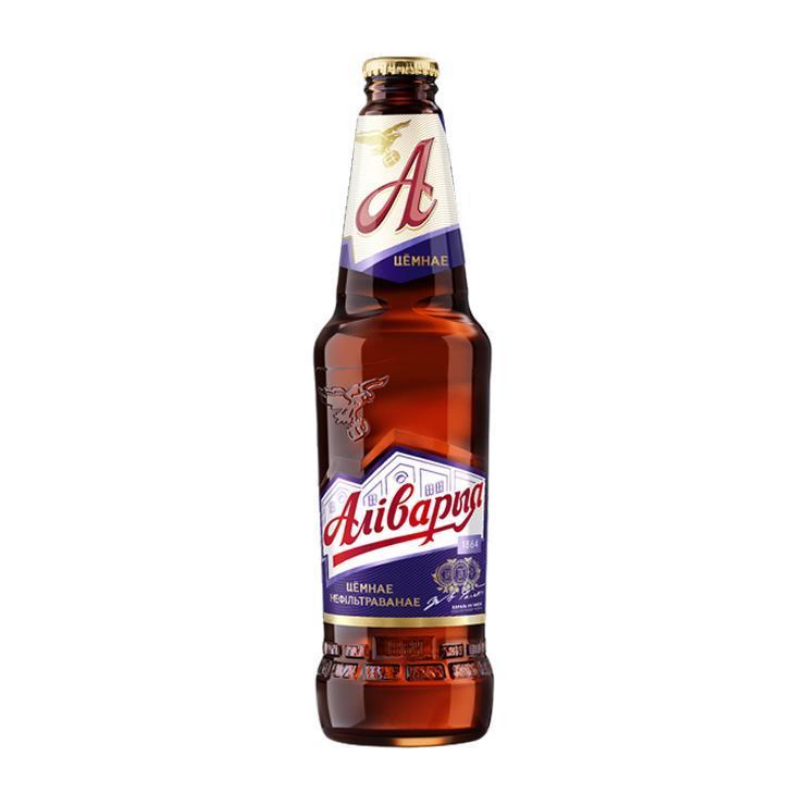 Пиво АЛИВАРИЯ темное нефильтрованное 4.5% ст/б 0.45л