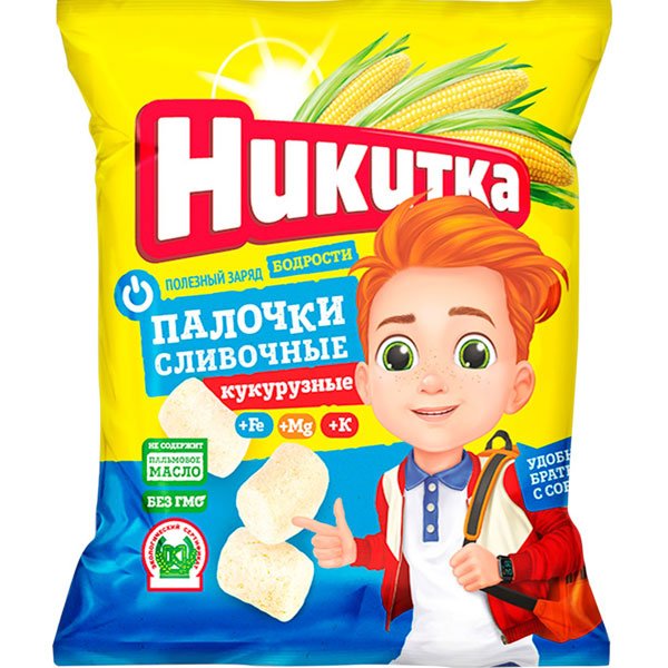 Палочки кукурузные НИКИТКА сливочные Великан 700г