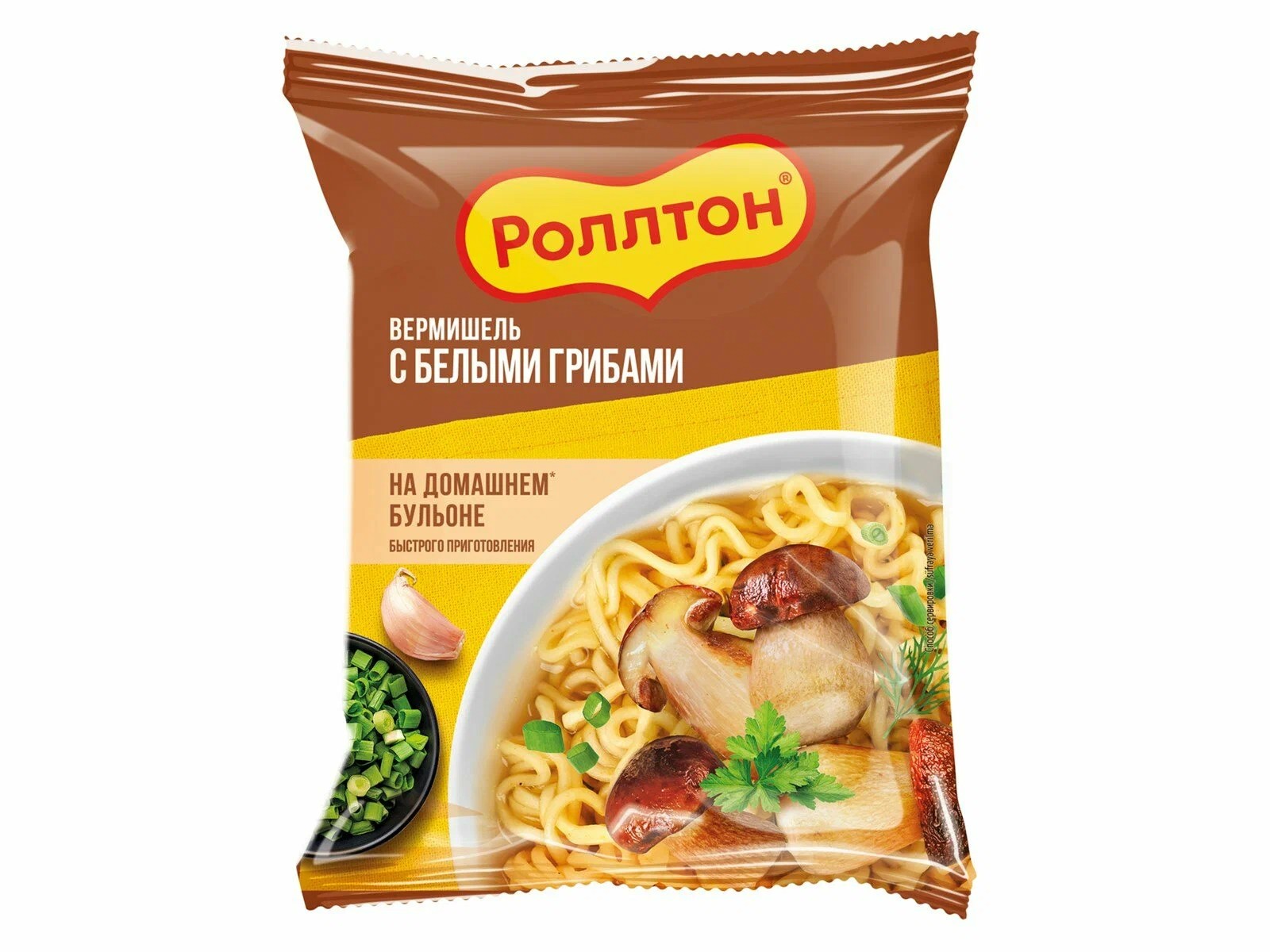 Лапша б/п РОЛЛТОН белые грибы 60г