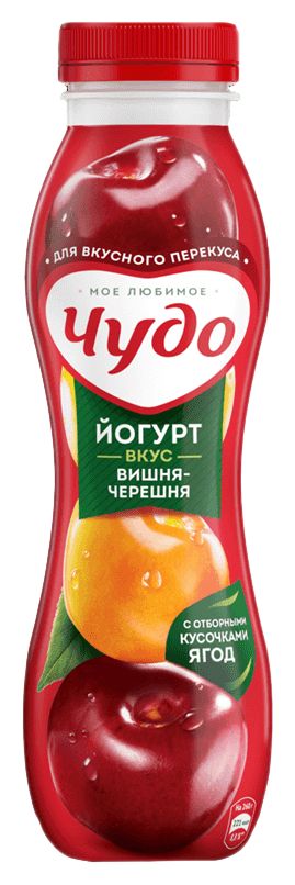 Йогурт ЧУДО вишня черешня бзмж 1.9% 260г