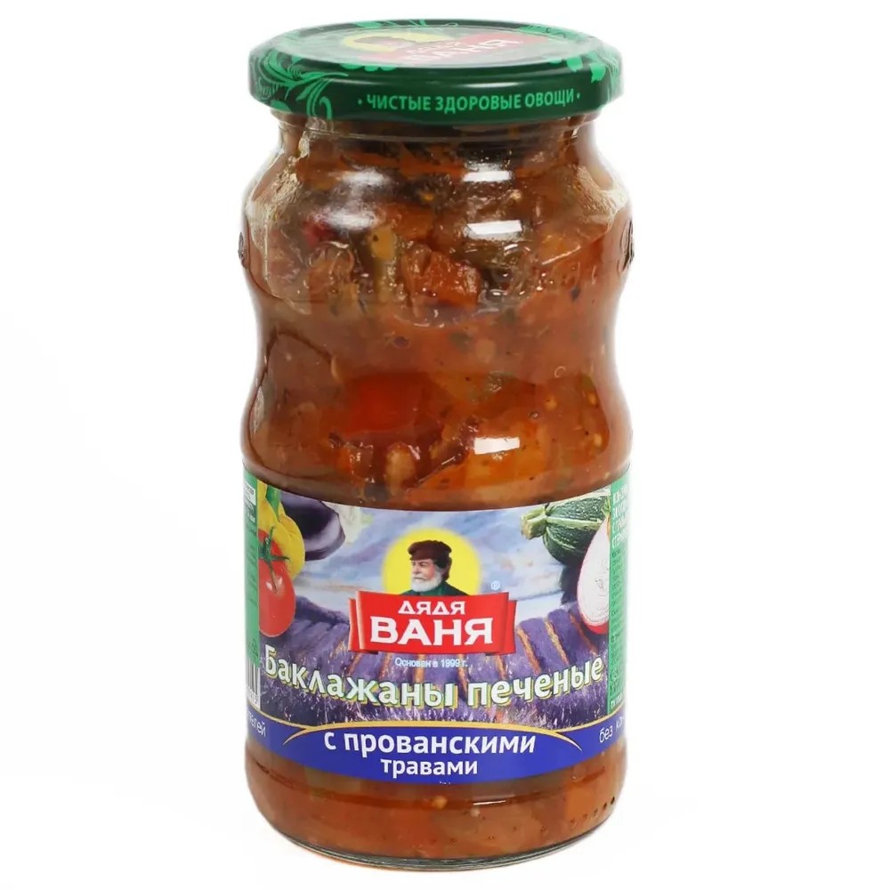Баклажаны ДЯДЯ ВАНЯ печеные с прованскими травами ст/б 350г