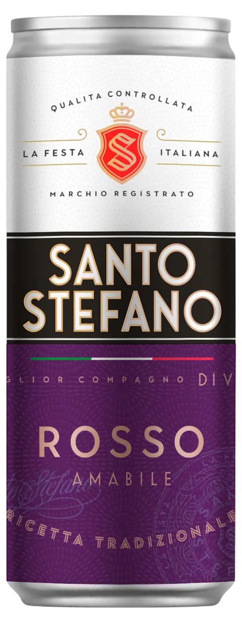 Напиток САНТО СТЕФАНО пивной красный п/сл 7% ст/б 0.25л