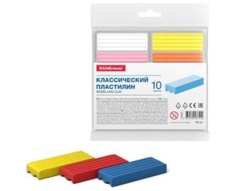 Пластилин ЭРИХ КРАУЗ Классический 10цв арт.53755