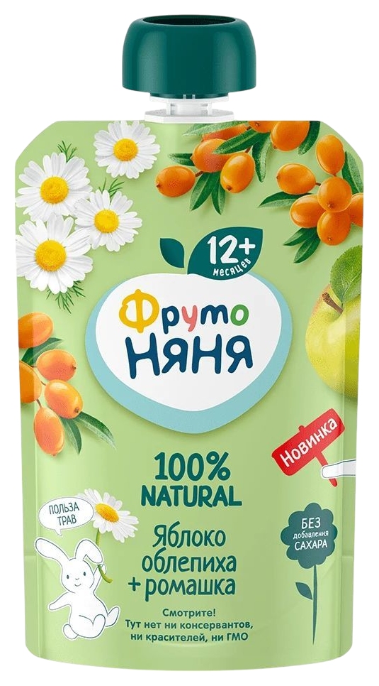 Пюре ФРУТОНЯНЯ яблоко облепиха ромашка м/у 90г