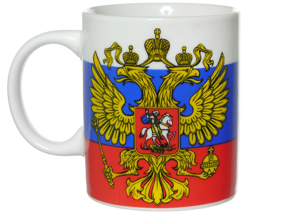 Кружка керамическая Флаг России 350мл арт.26228
