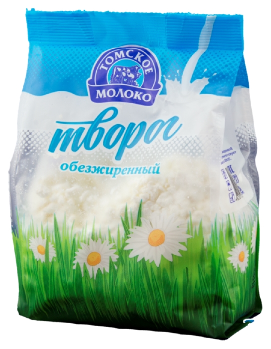 Творог ТОМСКОЕ МОЛОКО обезжиренный бзмж 1.8% 500г