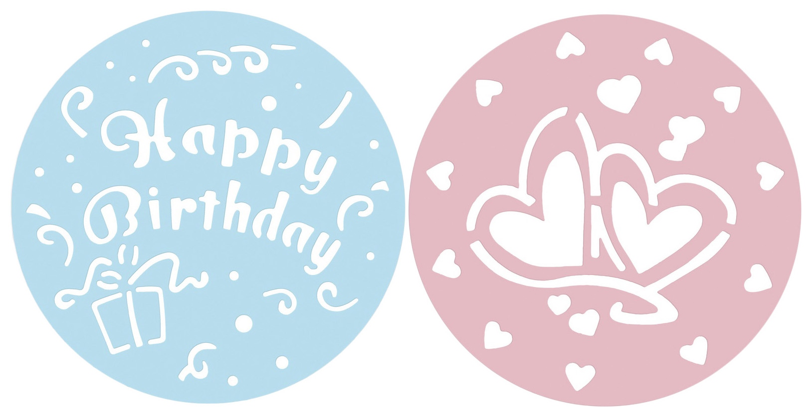 Декораторы для торта ЗЕНКЕР Сердца День Рождения Д255мм 2шт