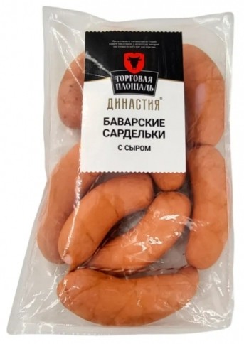 Сардельки ТОРГОВАЯ ПЛОЩАДЬ Династия Баварские 1кг