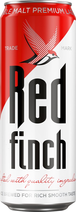 Пиво РЕД ФИНЧ светлое пастер 4.4% ж/б 0.45л