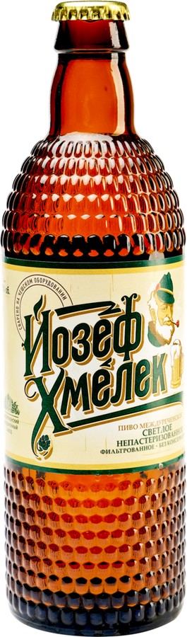 Пиво МЕЖДУРЕЧЕНСКОЕ Йозеф Хмелек светлое непастер 4% ст/б 0.5л