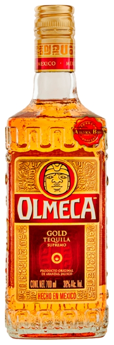 Напиток спиртной ОЛЬМЕКА Текила Золотая Супремо штоф 35-38% ст/б 0.7л