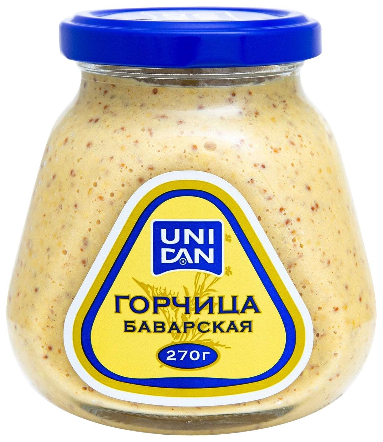 Горчица УНИ ДЕН Баварская ст/б 270г