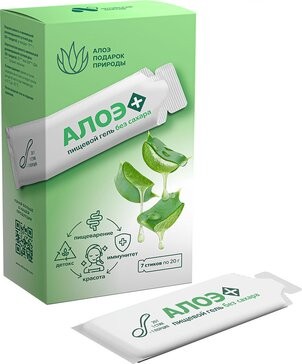 Гель пищевой АЛТАЙСКИЙ НЕКТАР Алоэ 7шт