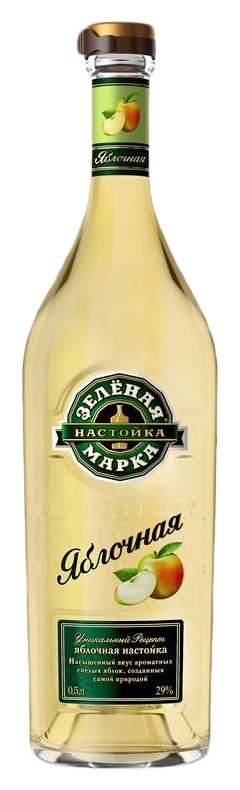 Настойка ЗЕЛЕНАЯ МАРКА Яблочная 24-29% ст/б 0.5л