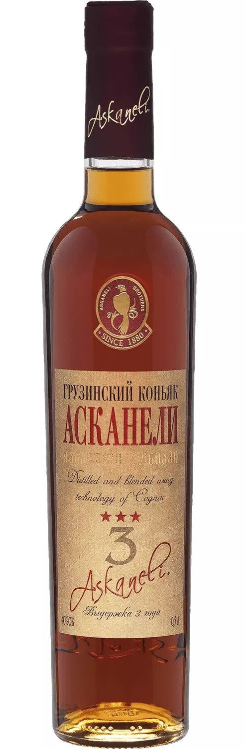 Коньяк АСКАНЕЛИ 3 года 40% 0.5л