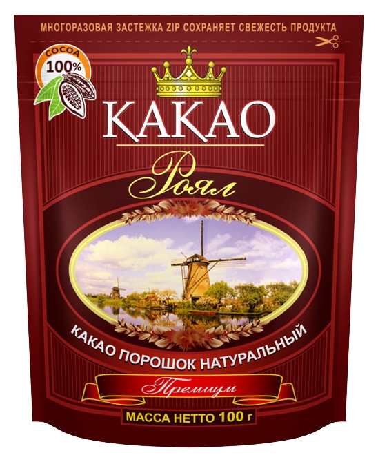 Какао-порошок РОЯЛ м/у 100г