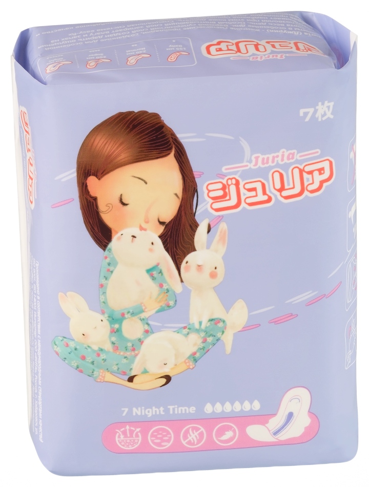 Прокладки ДЖУРИЯ Найт тайм 7шт