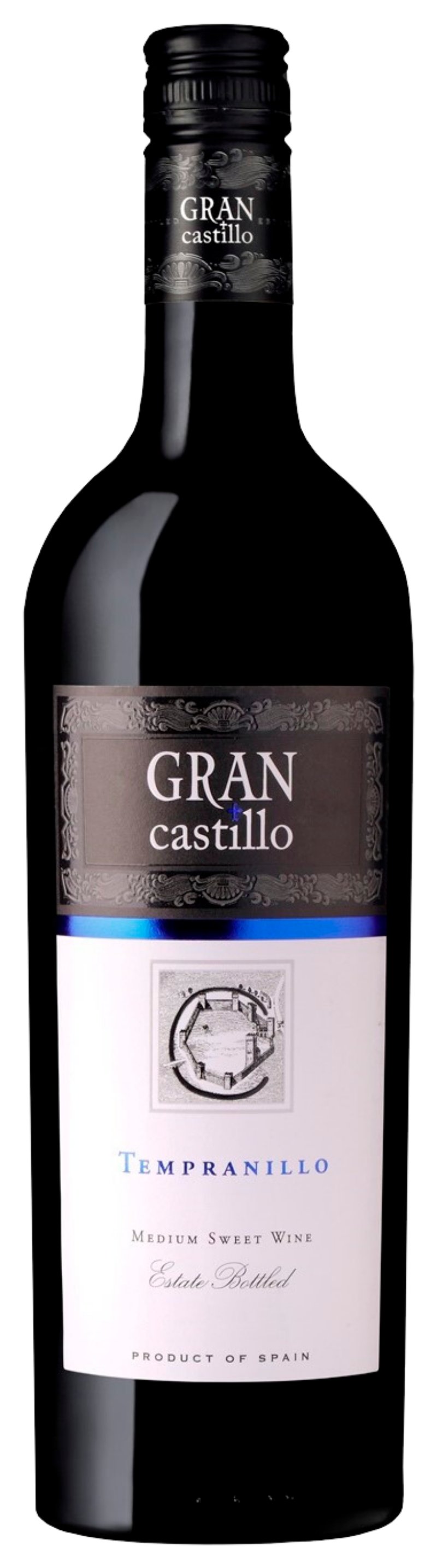 Вино ГРАН КАСТИЛЬО Темпранильо красное п/сл 12% ст/б 0.75л