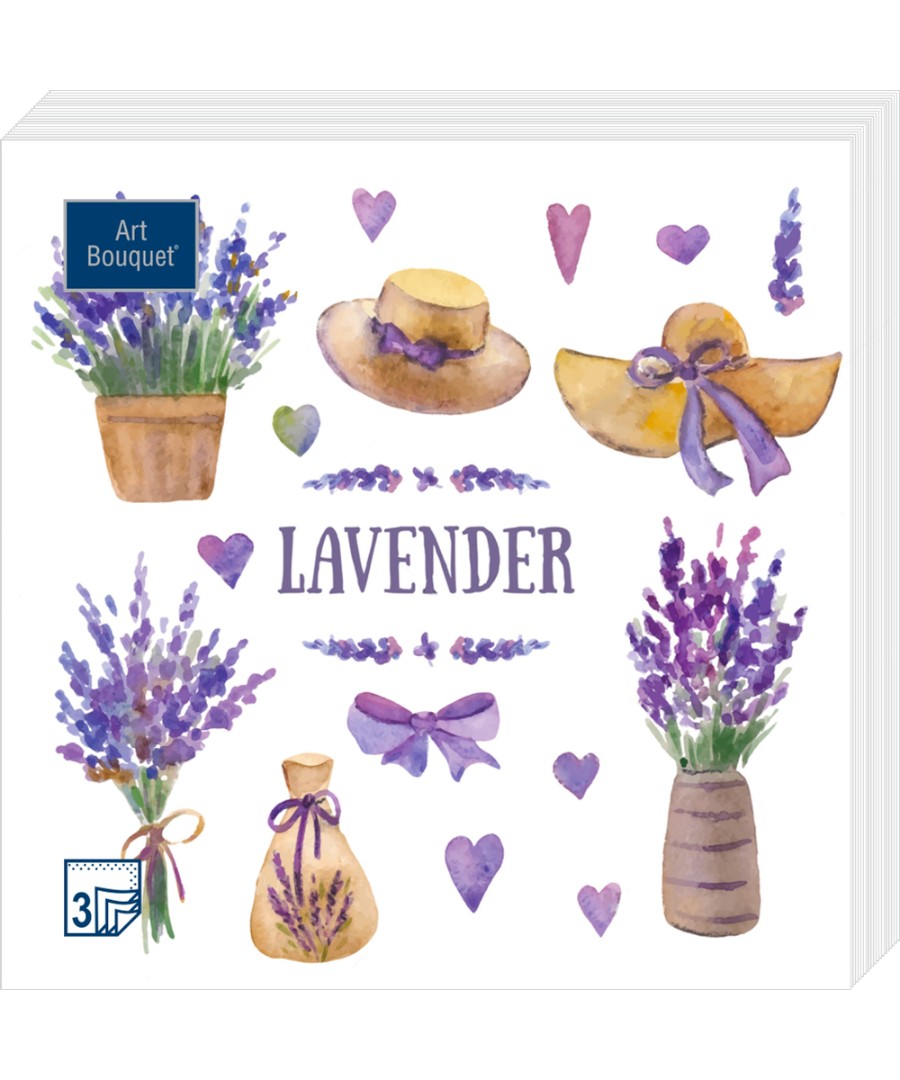 Салфетки БУКЕТ Прованс 33*33см 3сл 20шт