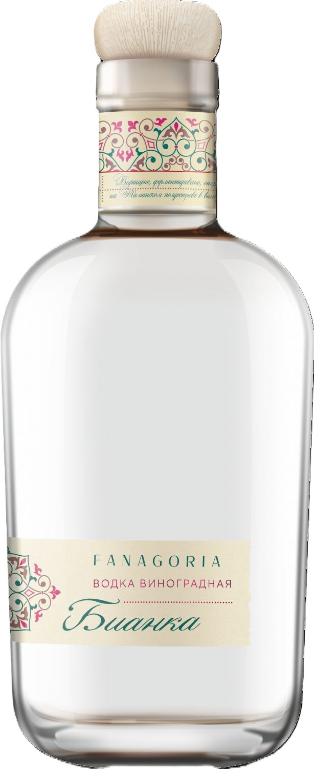 Водка ФАНАГОРИЯ Бианка Виноградная 38% ст/б 0.5л