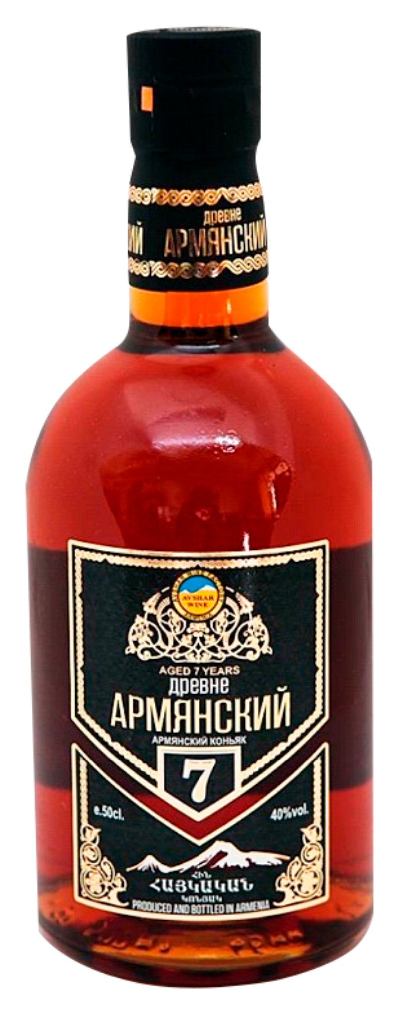 Коньяк ДРЕВНЕ АРМЯНСКИЙ 7 лет 40% ст/б 0.5л