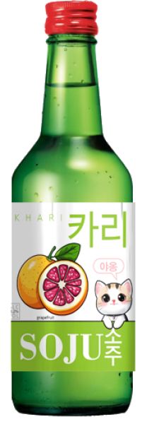 Аперитив КХАРИ Соджу со вкусом грейпфрута 18.2% ст/б 0.375л