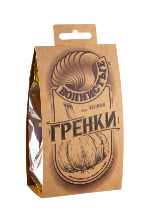 Гренки ВОЛНИСТЫЕ жареные со вкусом чеснока 75г
