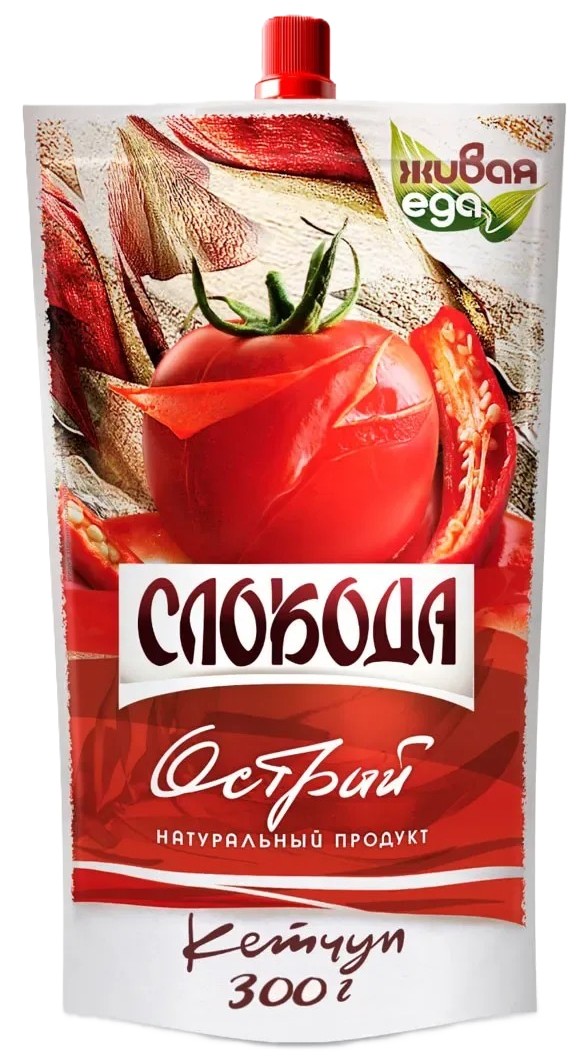 Кетчуп СЛОБОДА Острый д/пак 300г