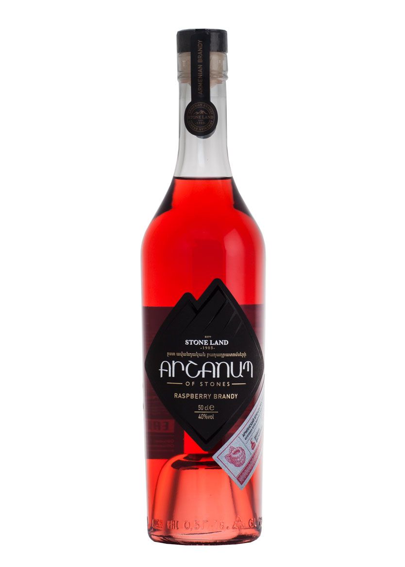 Бренди ТАЙНА КАМНЕЙ Малиновый 40% ст/б 0.5л