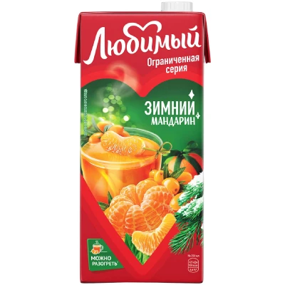 Напиток сокосодержащий ЛЮБИМЫЙ Зимний мандарин 0.95л