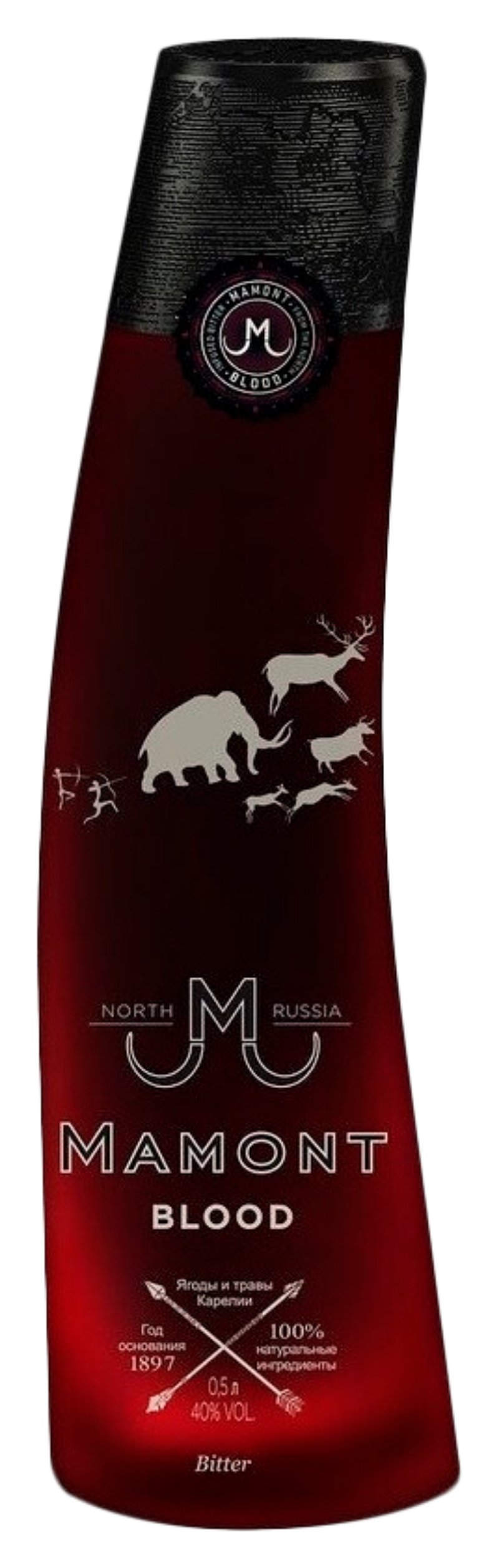 Настойка МАМОНТ Блад полусладкая 40% ст/б 0.5л