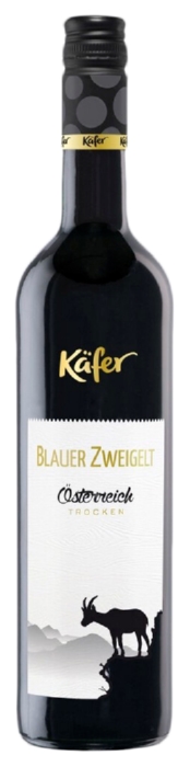 Вино КЭФЕР Блауэр Цвайгельт красное сух 11% ст/б 0.75л