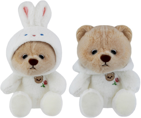 Игрушка мягкая ТАМ-ТАМ Мишка с капюшоном 30см арт.550-0754