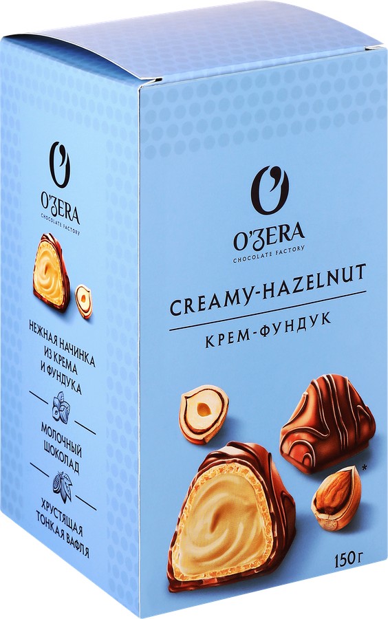 Конфеты ОЗЕРА с ореховой начинкой 150г
