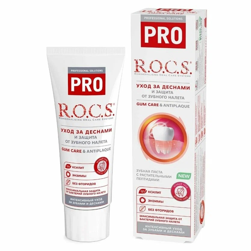 Зубная паста РОКС Про Уход за деснами 74г