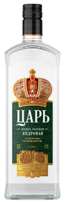 Водка ЦАРЬ Кедровая 38% ст/б 0.5л