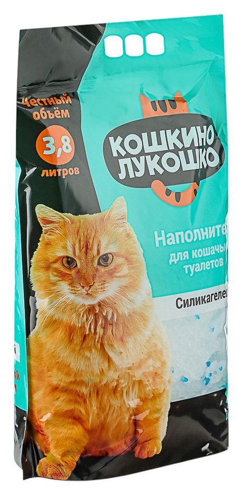 Наполнитель для туалета КОШКИНО ЛУКОШКО Силикагель 3.8л